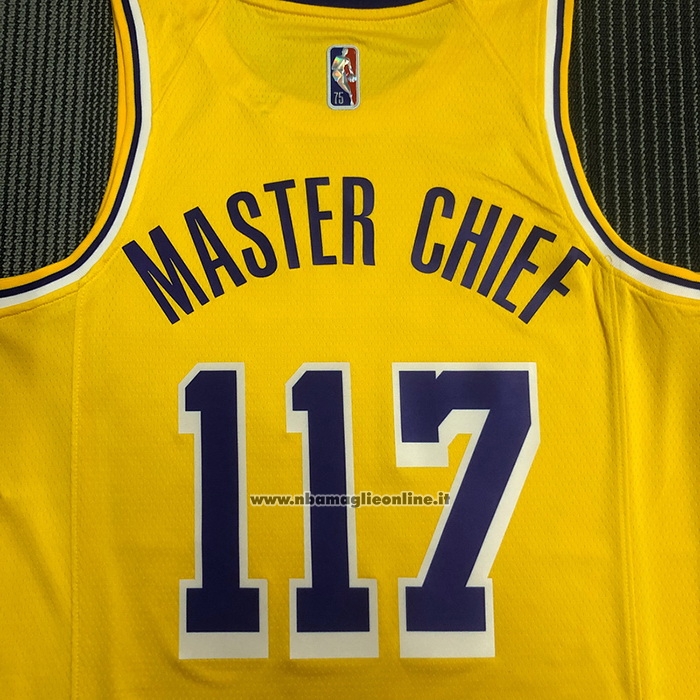 Maglia Los Angeles Lakers x X-box Master Chief #117 Giallo